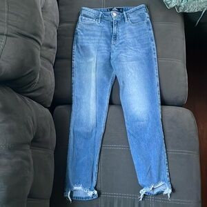 high rise hollister jeans